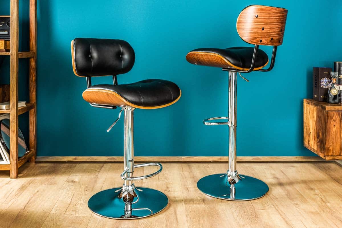  Salon Chair in Nigeria (Stool) Height Back Adjustable 3 Material Leather Polyester Wood 