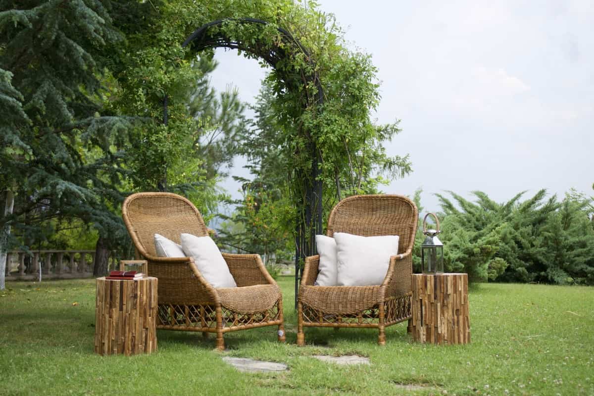  Bamboo Chair in Chennai; Hard Surface Metal Handles Environmentally Friendly 