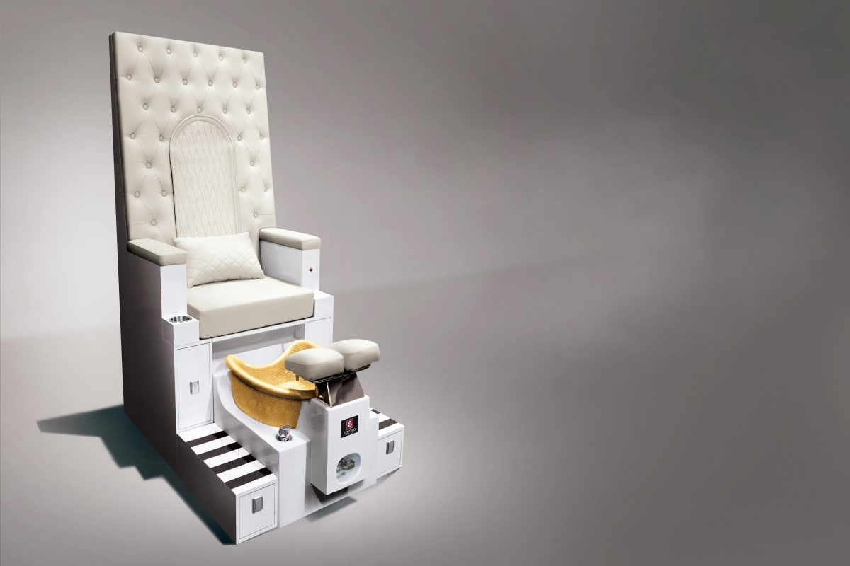  Pedicure Chair in Dubai; Leather Polyester 3 Colors Black White Gray 