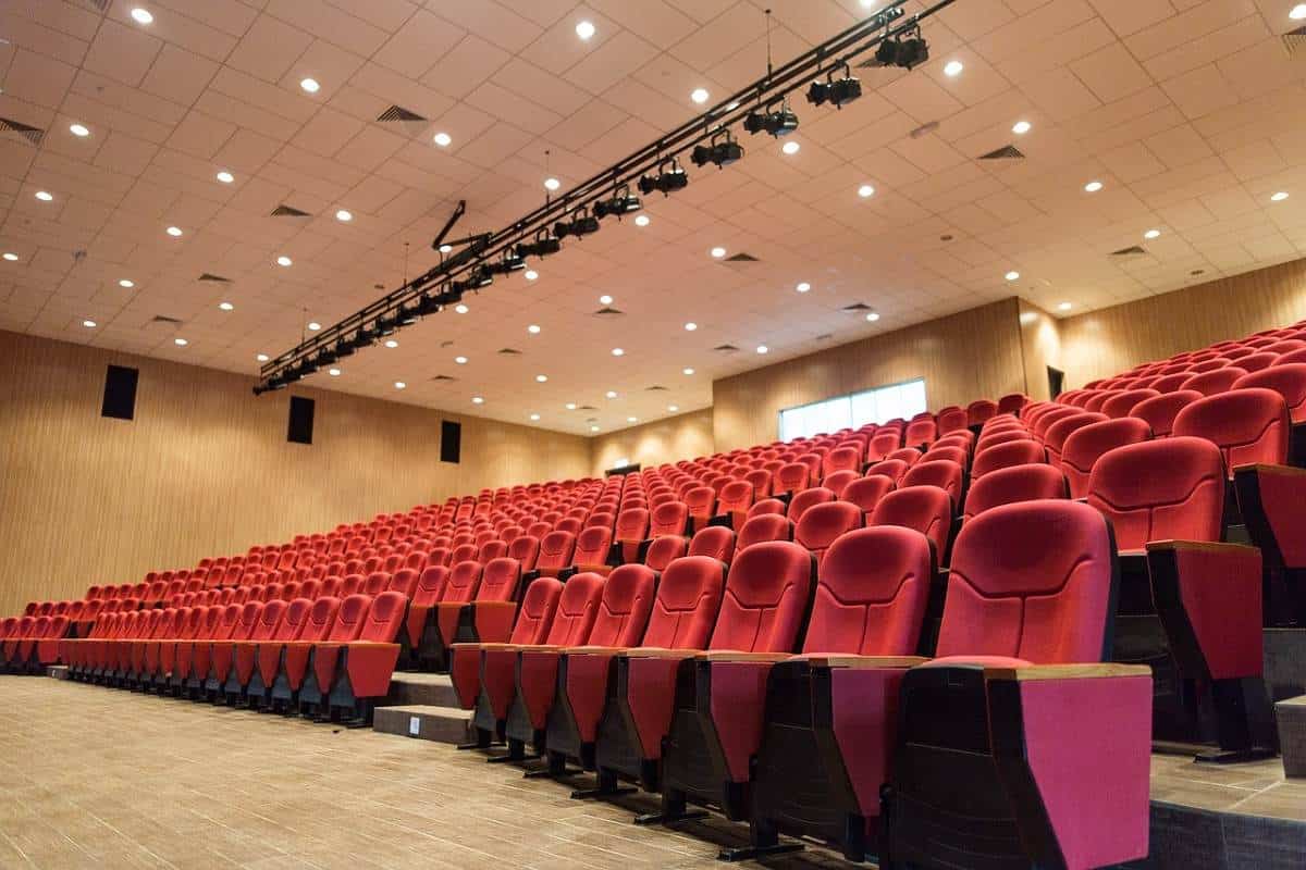  Commercial Cinema Chairs; Leather Polyester Types 2 Designs Static Foldable 